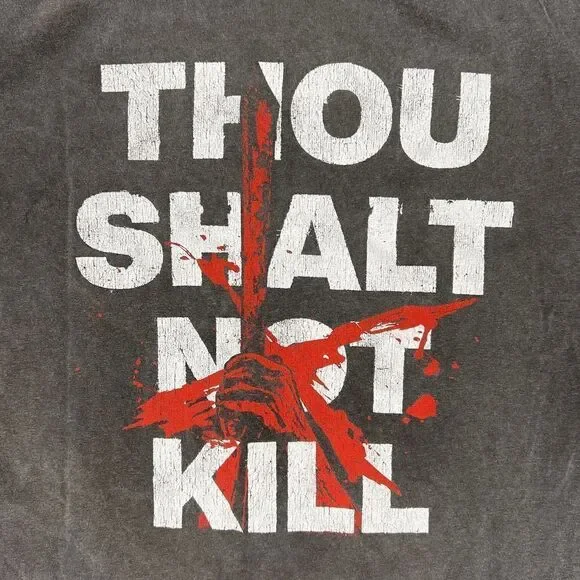 The Retaliators Movie Merch T-Shirt XL Thou Shalt Not Kill Comfort Colors Rare